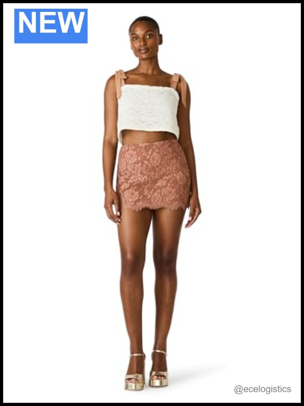 Steve Madden Skort Mini Skirt Mocha Heather